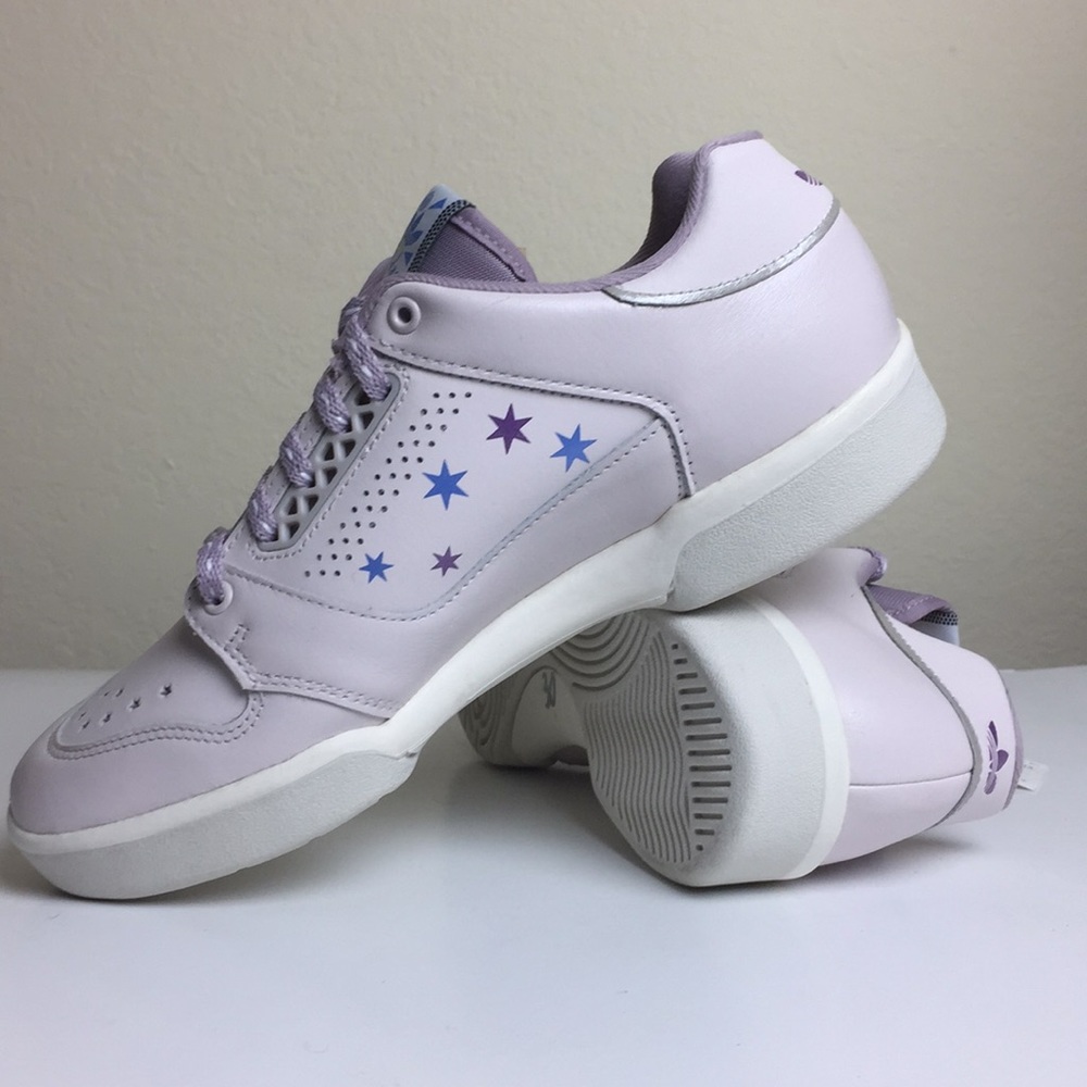 NWT Adidas Salmcourt lilac Sz 7